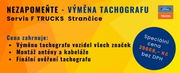 Servis F TRUCKS Strančice - Povinná výměna tachografu