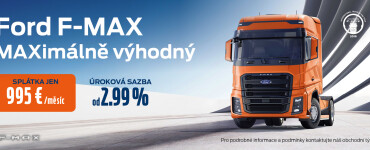 Ford F-MAX exkluzivní zimní cenová nabídka a úrok 2,99 %.