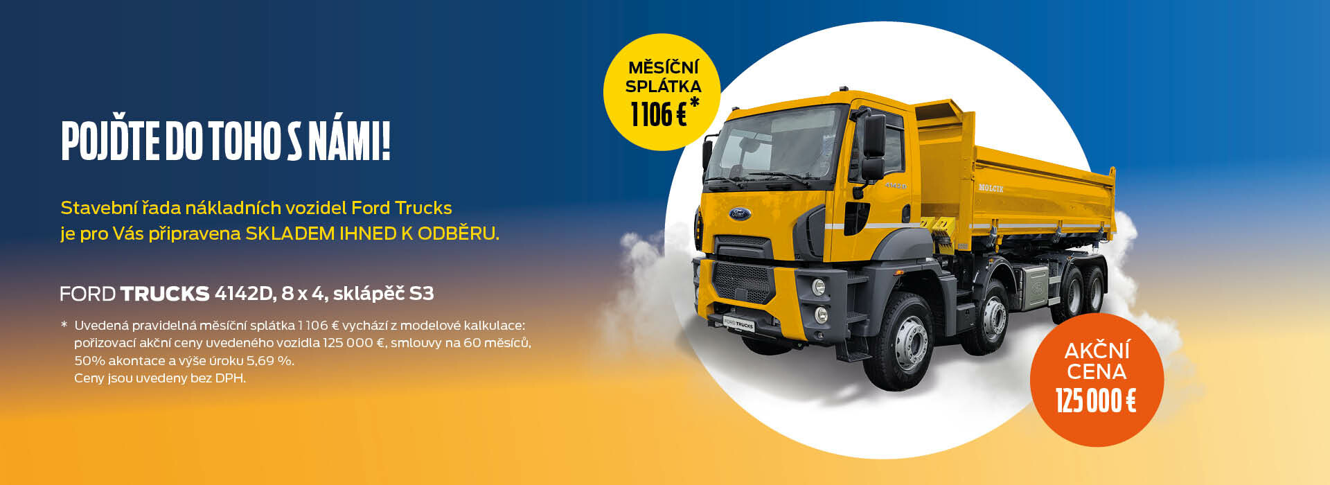 FORD TRUCKS 4142 D, 8x4, sklápěč S3
