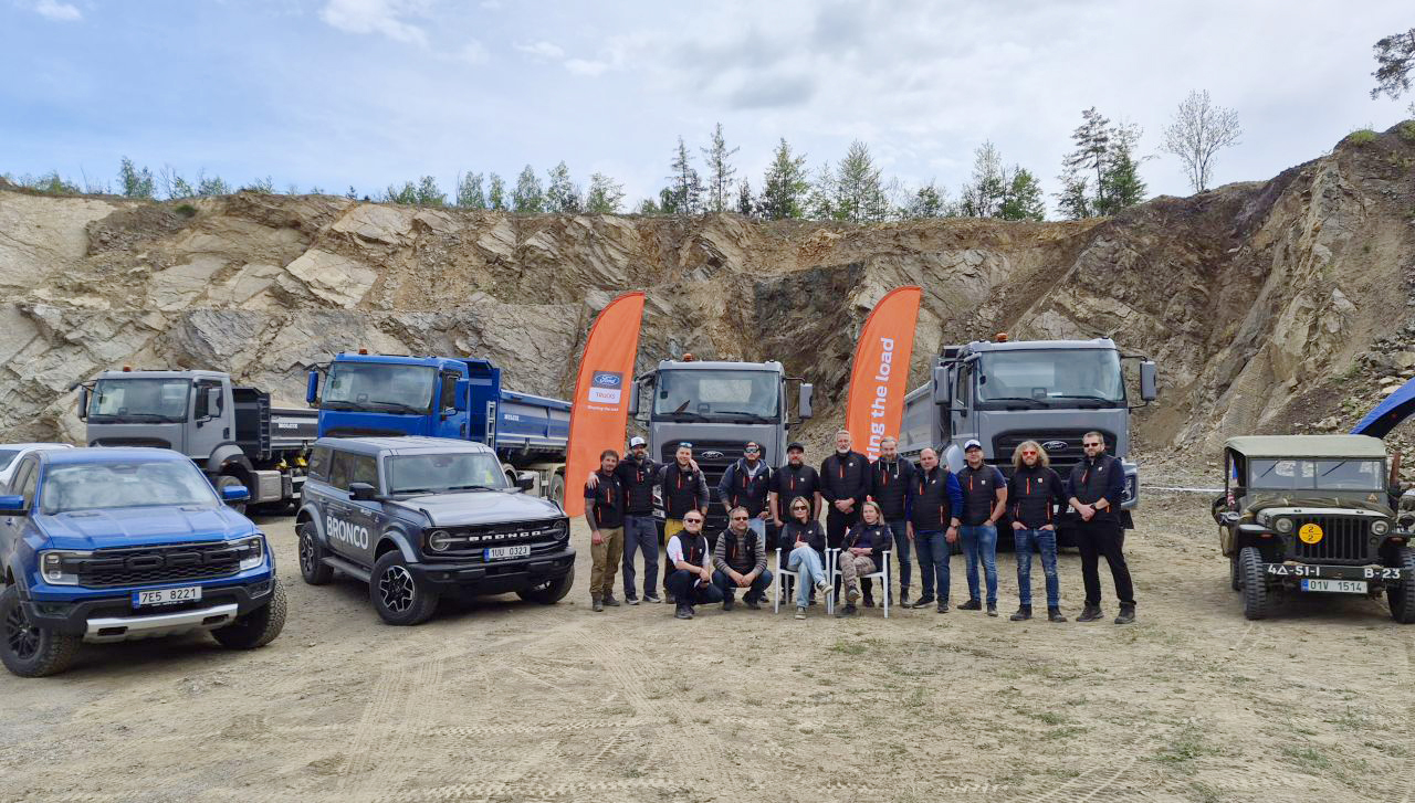 Testovací den Ford Trucks v kamenolomu Vlastějovice 2026
